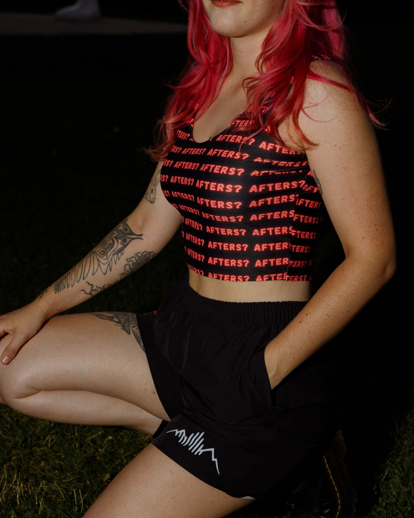 Afters Repeat Crop Top