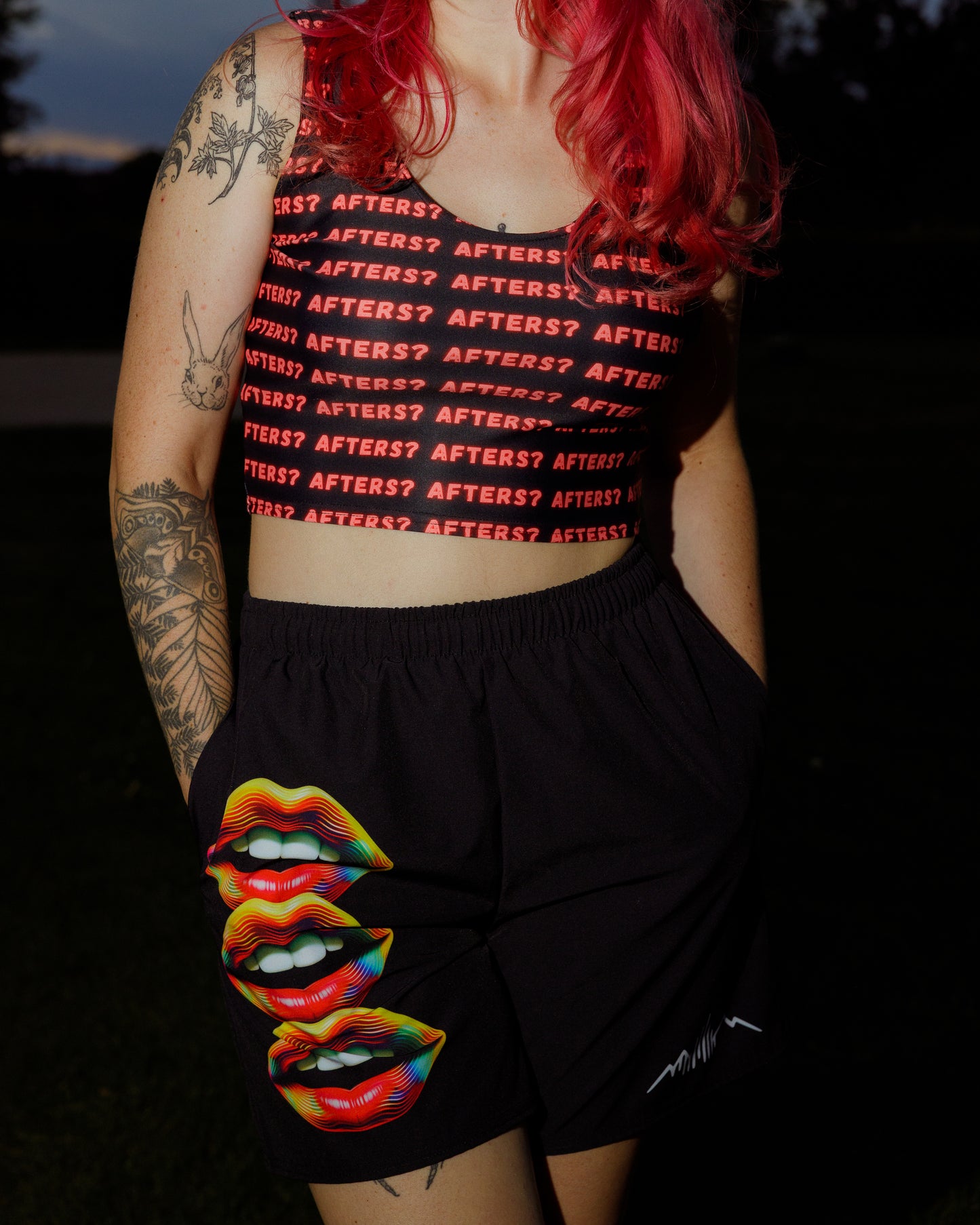 Afters Repeat Crop Top